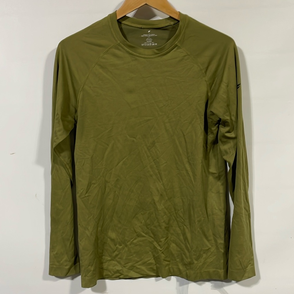 Fabletics Olive Green Long Sleeve Tee